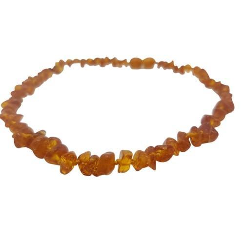 Amber Baby Teething Necklace - Cognac (Amber)