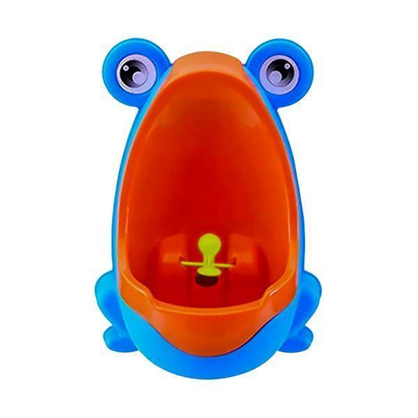 Easy-Peesy Toddler Froggy Urinal for Boys - Blue/Orange