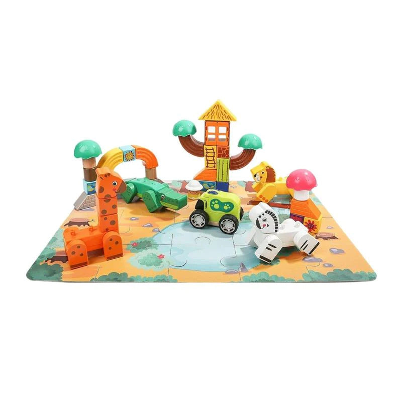 TopBright Forest Animal Building Blocks Small