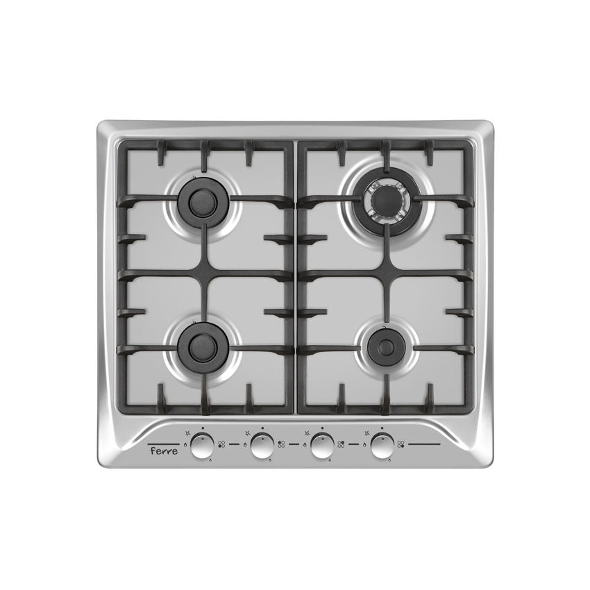 ferre-4-burner-cast-iron-hob-with-wok-burner-inox-silver
