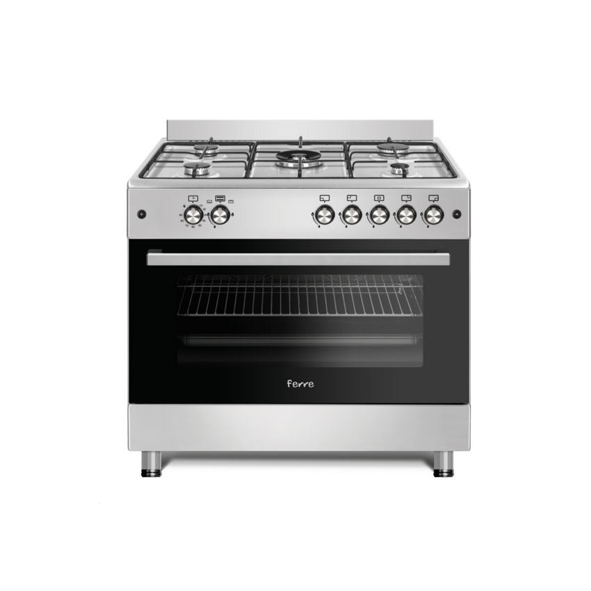 ferre-5-gas-burner-with-wok-gas-oven-stainless-steel