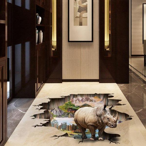 3D Wall or Floor Stickers - Rhino