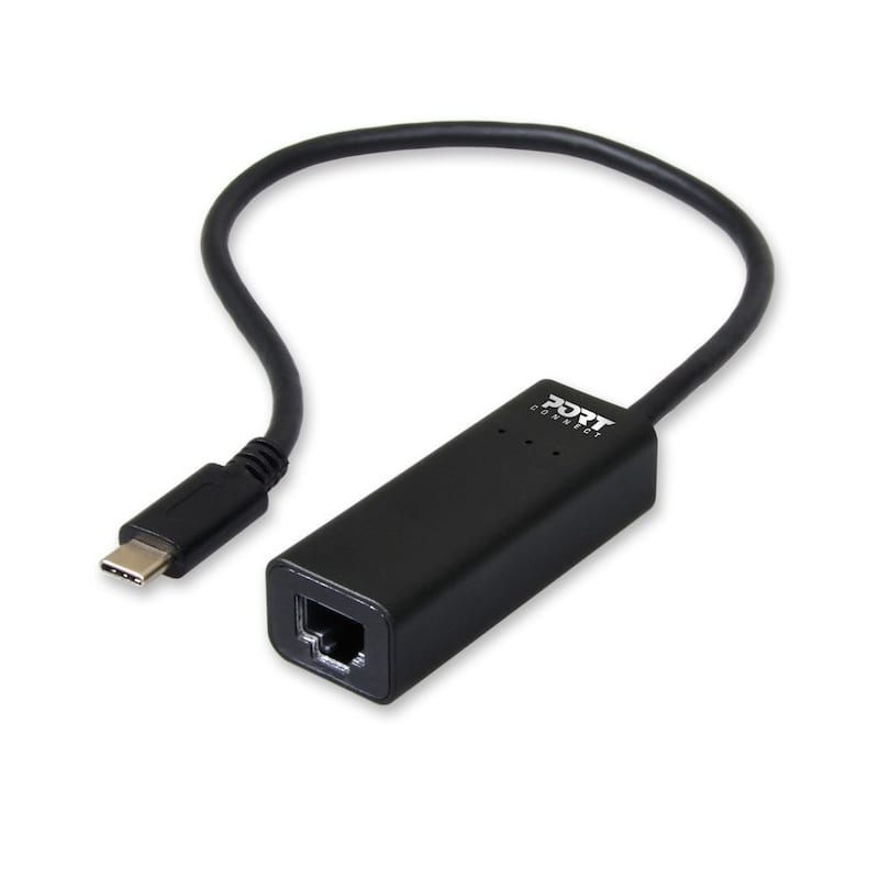 port-usb-type-c-to-rj45-5gbps-30cm-adapter---black-2-image