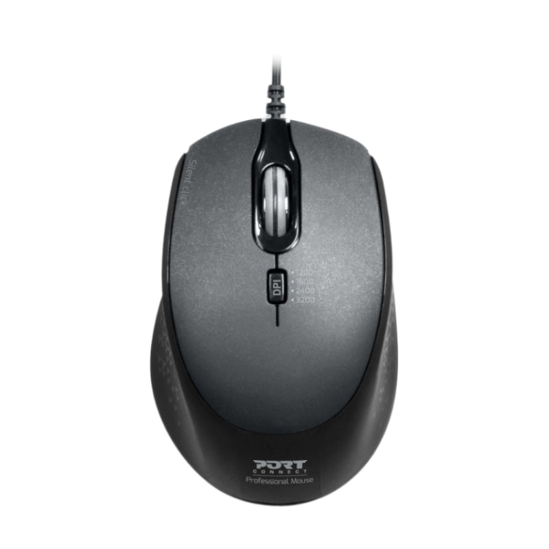Port-Connect-Wired-Usb|Type-C-3600Dpi-Mouse---Black