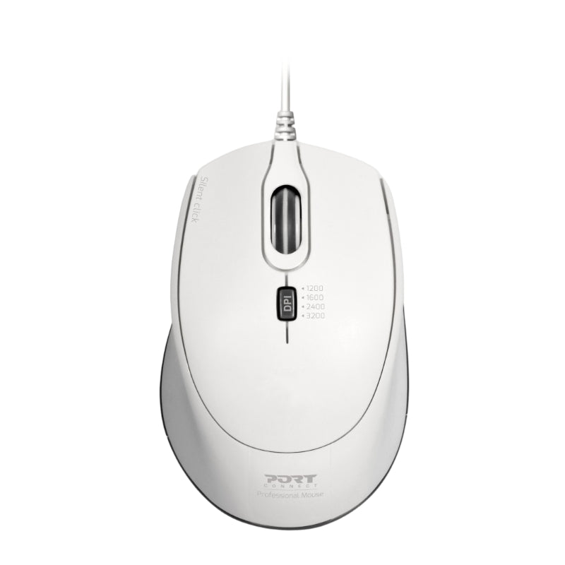 port-connect-wired-usb|type-c-3600dpi-mouse---white-1-image