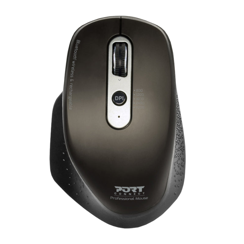 port-connect-wireless-rechargeable-executive-bluetooth-mouse---black-1-image