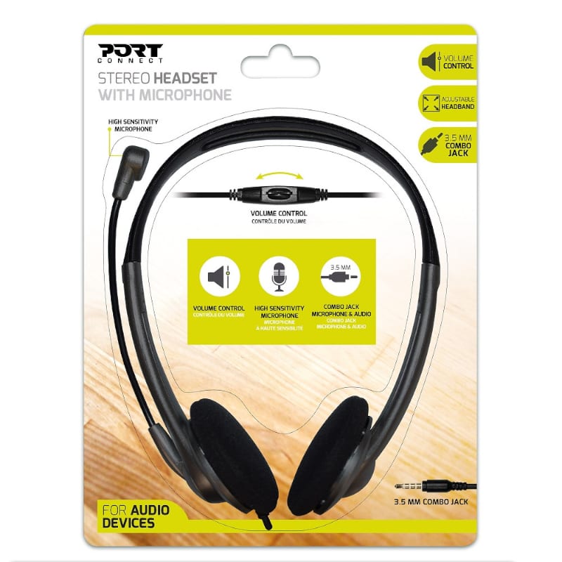 port-stereo-headset-with-mic-with-1.2m-cable|1-x-3.5mm|volume-controller---black-1-image