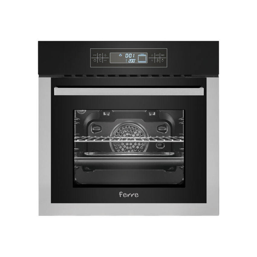 ferre-60cm-11-function-electric-under-counter-eye-level-oven-black-glass
