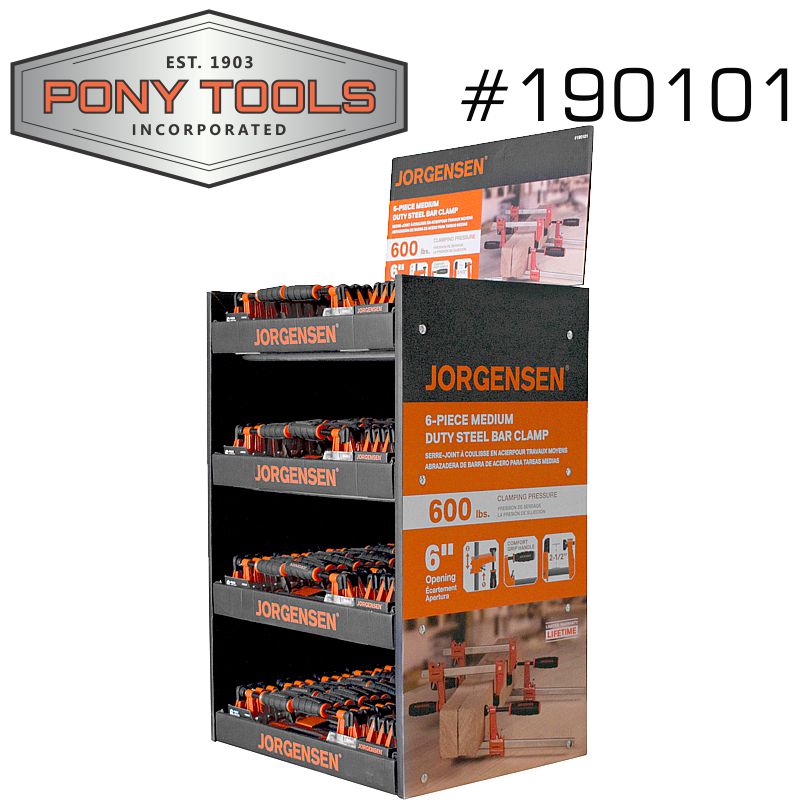 pony-jorgensen-6'-150mm-m/duty-6-pack-steel-bar-clamp-ac190101-3