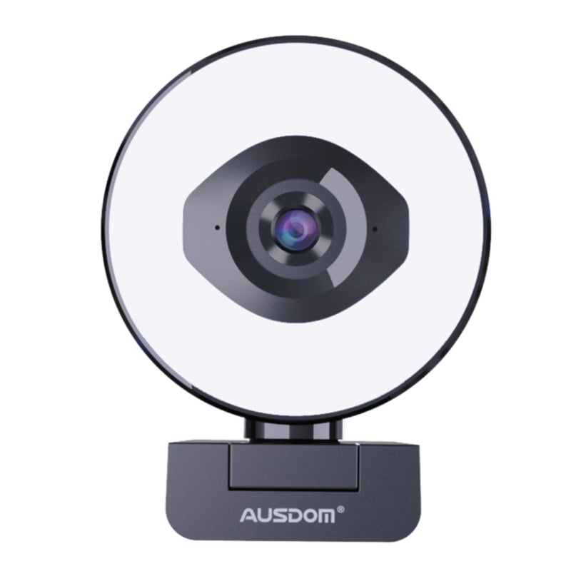 ausdom-af660-1080p|60fps|12-white-led|omni-directional-mic|70-fov|usb-streaming-webcam---black-1-image