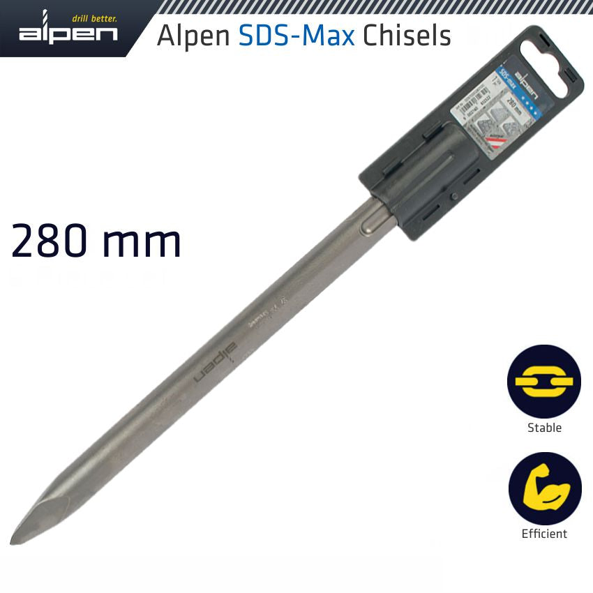 alpen-sds-max-chisel-pointed-280mm-alp97002801-1