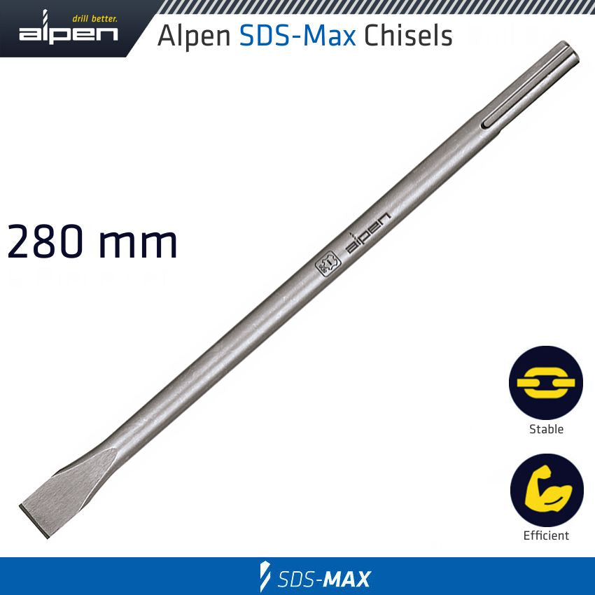 alpen-sds-max-chisel-flat-25x280mm-alp97102801-1