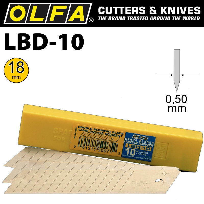 olfa-olfa-double-segmented-heavy-duty-blades-lbd-10-10/pack-18mm-bla-lbd10-2