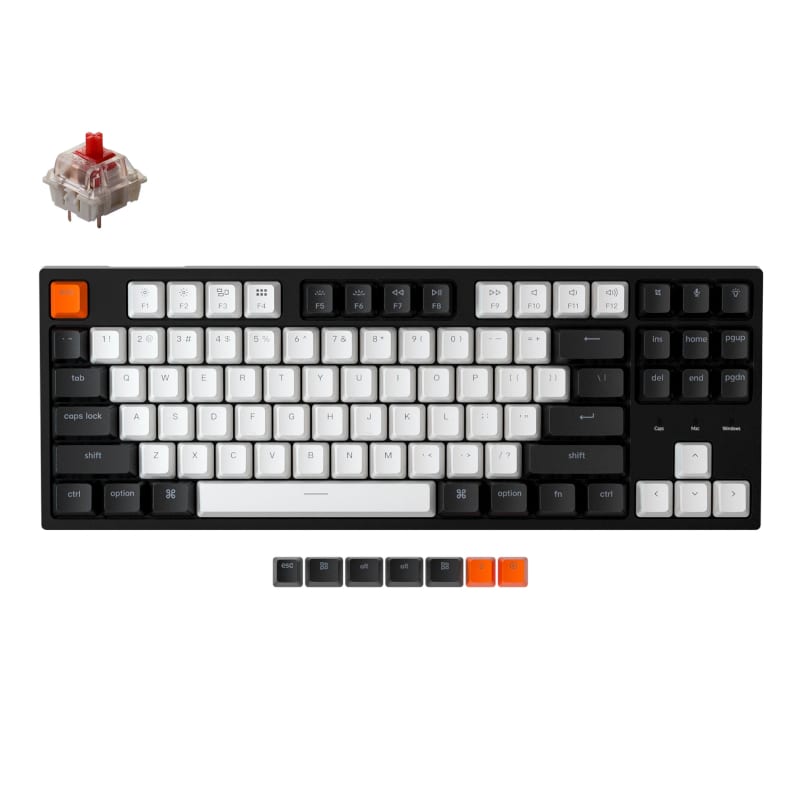 keychron-c1-87-key-gateron-mechanical-wired-keyboard-white-led-red-switches-1-image