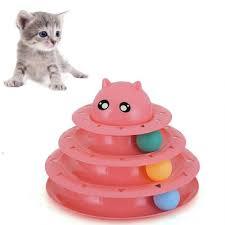 Circular Turntable Cat Toy - Assorted Colours - 4aPet