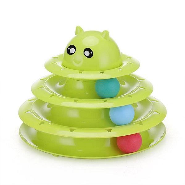 Circular Turntable Cat Toy - Assorted Colours - 4aPet