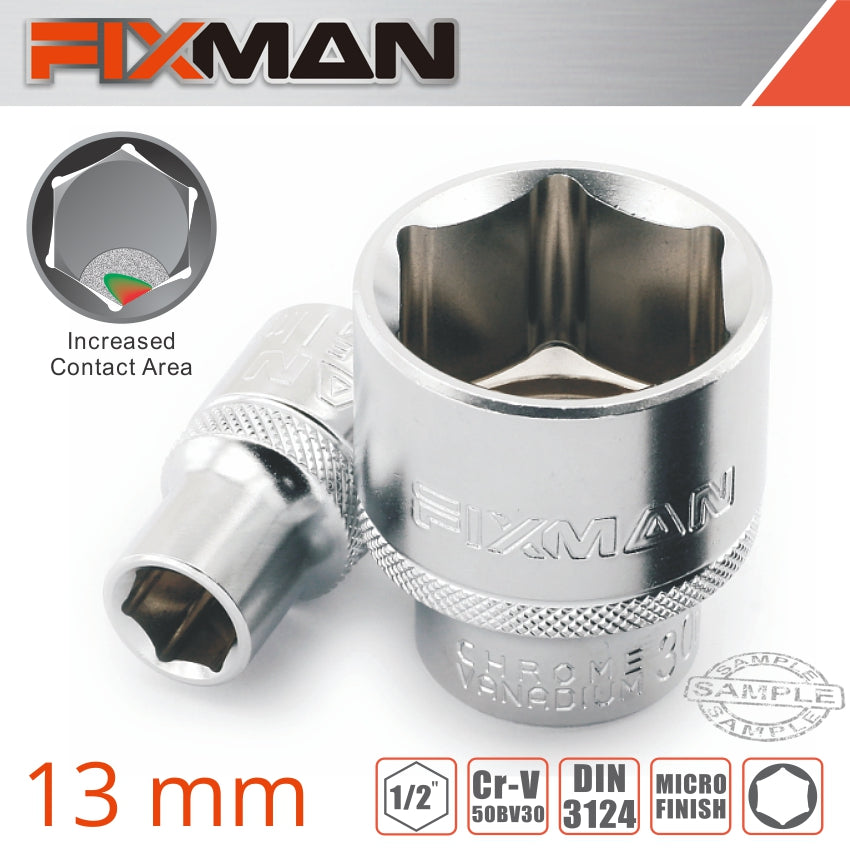fixman-fixman-1/2'-drive-hex-socket-13mm-x-21.8mm-fix-h0306m-1