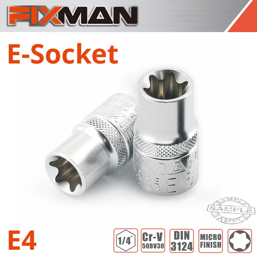fixman-fixman-1/4'-drive-e-socket-6-point-e4-fix-h0701m-1