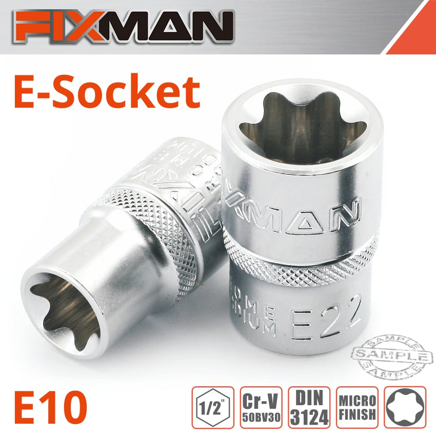 fixman-fixman-1/2'-drive-e-socket-6-point-e10-fix-h0901m-1