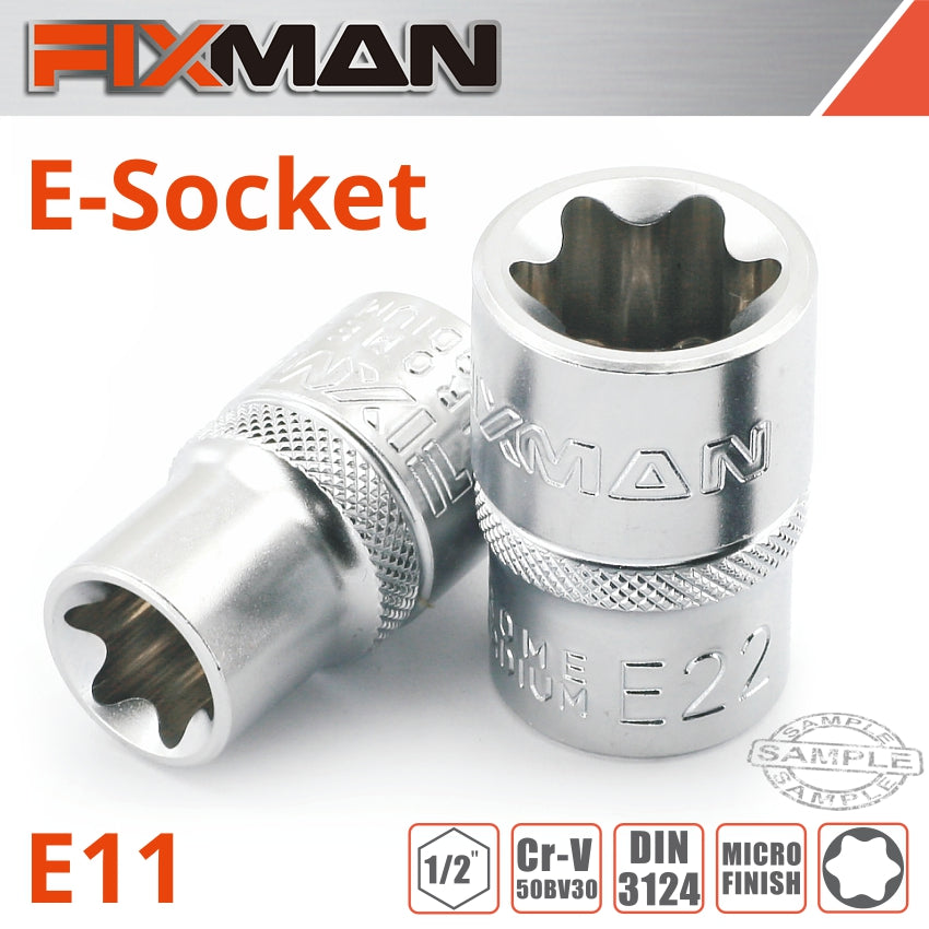 fixman-fixman-1/2'-drive-e-socket-6-point-e11-fix-h0902m-1