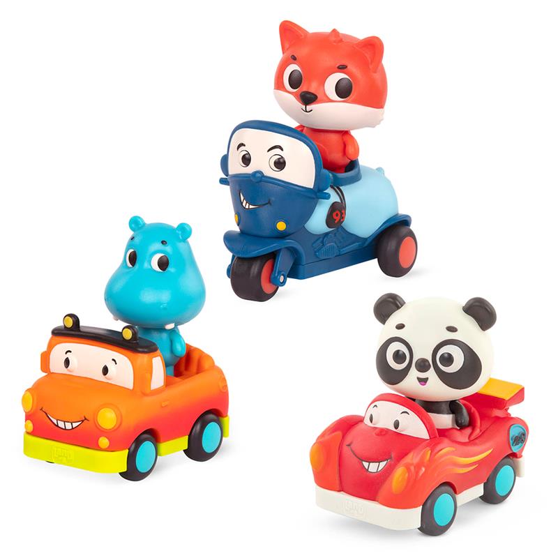 image-SA-LOT-B.-toys-Light-up-cars-Fox,-Panda-&-Hippo_LB5014Z