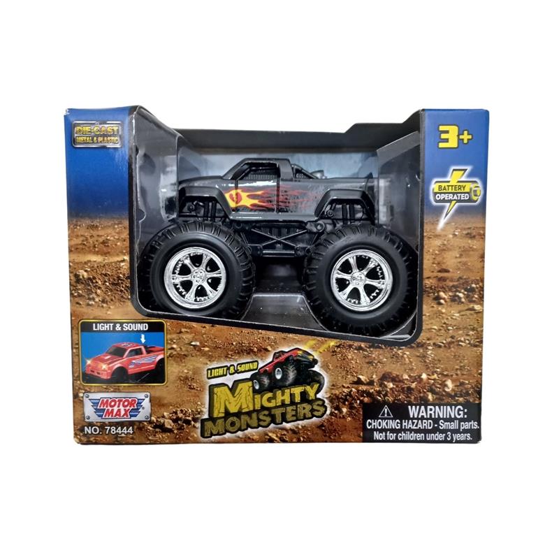 image-SA-LOT-Motormax-Mighty-Monsters-3"-Light-&-Sound-Mighty-Monster-Black-with-Flames_MOT-78444-C
