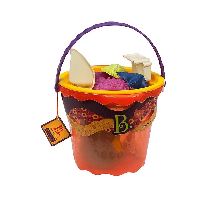 image-SA-LOT-B.-toys-Shore-Thing-B.-Large-Bucket-Set-(Papaya)_BX1445Z