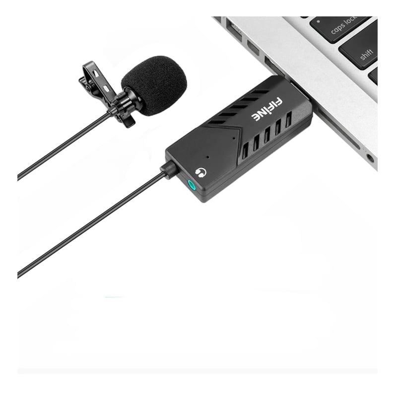 fifine-k053-usb-lavalier-lapel-microphone-with-sound-card-3-image