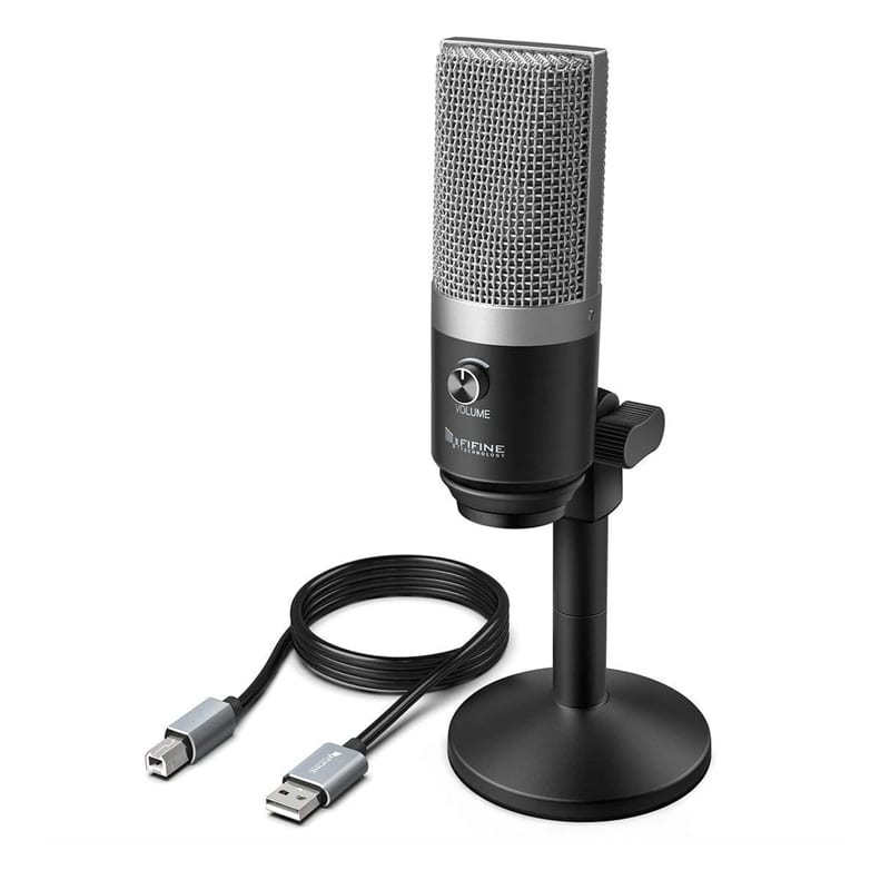 fifine-k670b-cardioid-usb-condensor-microphone-with-stand---black-2-image