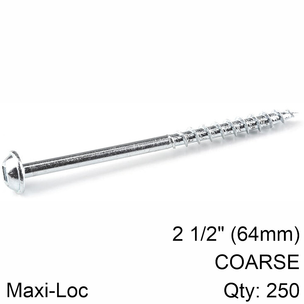 kreg-kreg-zinc-pocket-hole-screws-64mm-2.50'-#8-coarse-thread-mx-loc-250ct-kr-sml-c250-250-int-1