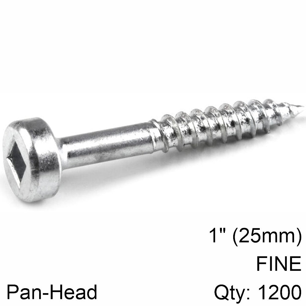 kreg-kreg-zinc-pocket-hole-screws-25mm-1.00'-#6-fine-thread-pan-head-1200ct-kr-sps-f1-1200-int-1
