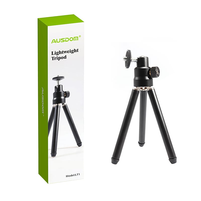 ausdom-lt1-lightweight-mini-tripod|adjustable-legs|360-degree-rotation|90-degree-tilt---black-1-image