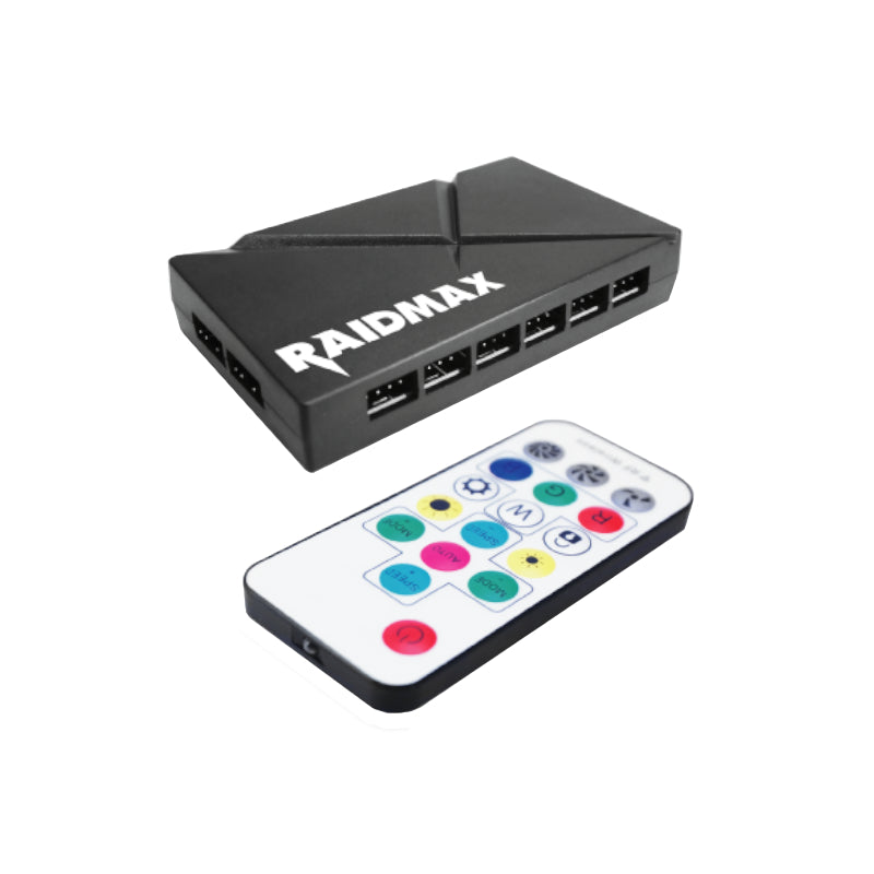 raidmax-mx-661-6-port-3pin-argb-fan-controller-with-motherboard-sync-2-image