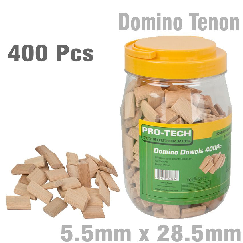 pro-tech-domino-tenon-5.5-x-28.5mm-400pc-jar-beech-wood-ptd0530-1