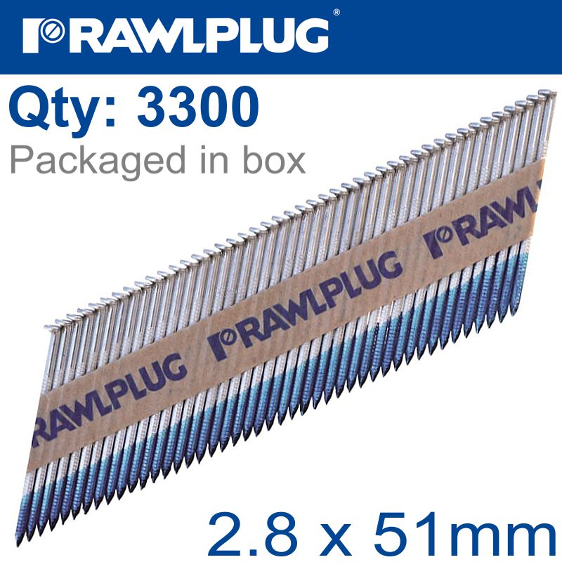 rawlplug-nail-bright-clipped-2.8mmx51mm-x3300-box-paper-collated-0-mic-raw-r-drg-2851-1