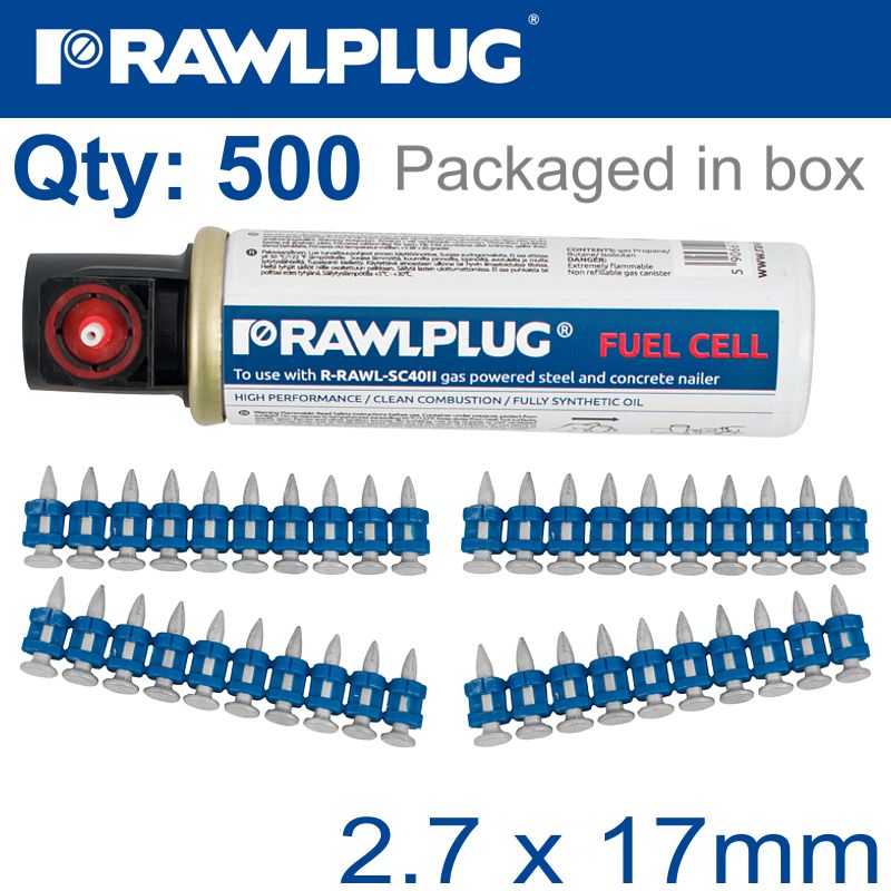 rawlplug-pins-for-concrete-2.7mmx17mm-x500-per-box-+-1-fuel-cell-raw-r-ksc-6-17-500-1