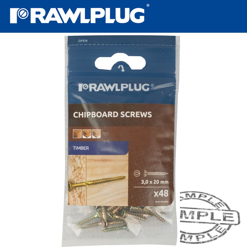 rawlplug-r-ts-chpiboard-hd-screw-3.0x20mm-x48-per-bag-raw-r-s1-ts-3020-3