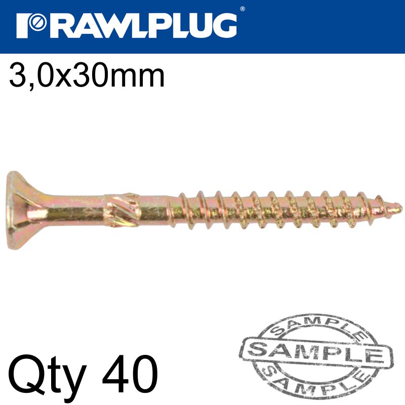rawlplug-r-ts-chpiboard-hd-screw-3.0x30mm-x40-per-bag-raw-r-s1-ts-3030-2