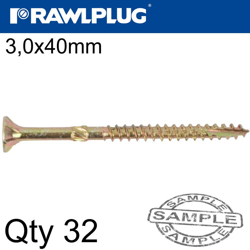 rawlplug-r-ts-chpiboard-hd-screw-3.0x40mm-x32-per-bag-raw-r-s1-ts-3040-1