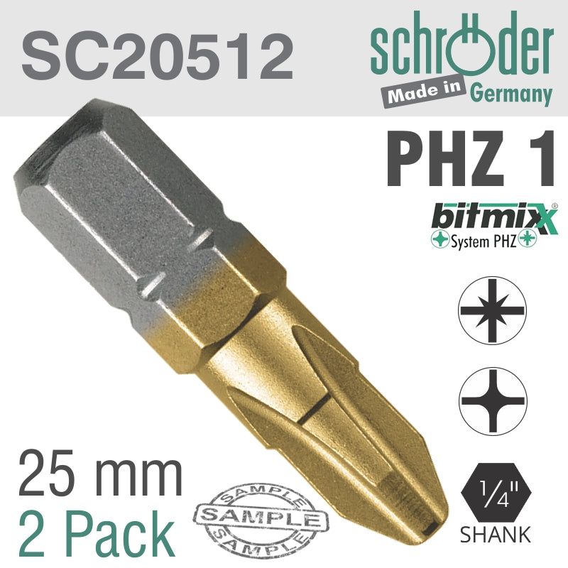 schroder-phz-bit-no1x25mm-pz/ph-tin-2cd-sc20512-1