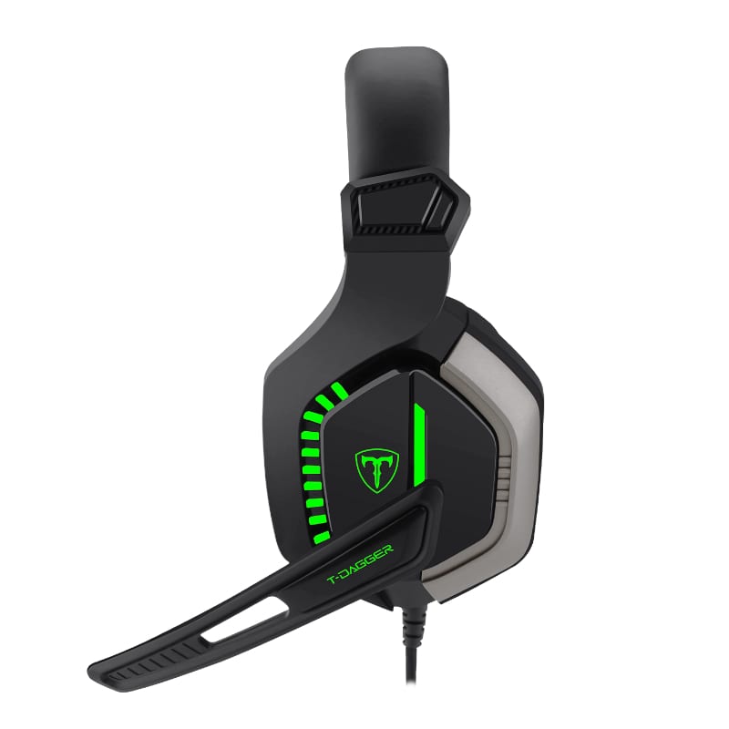 t-dagger-eiger-2-x-3.5mm-(mic-and-headset)-+-usb-(power-only)-|mute-+-volume-buttons|green-backlighting-over-ear-gaming-headset---black-3-image