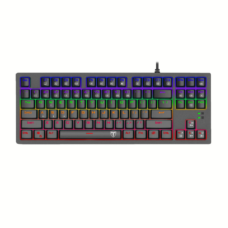 t-dagger-bali-tenkeyless-rainbow-led-mechanical-gaming-keyboard---black-1-image