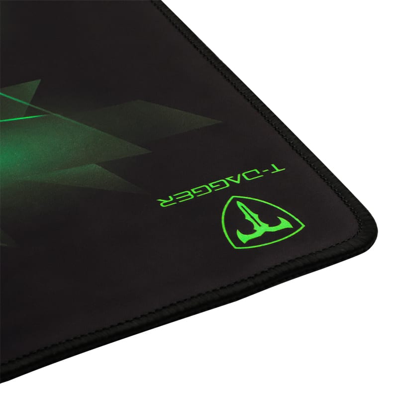 t-dagger-geometry-medium-size-360mm-x-300mm-x-3mm|speed-design|printed-gaming-mouse-pad-black-and-green-3-image