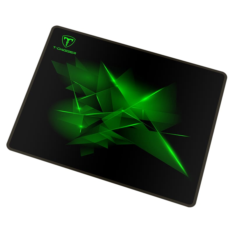 t-dagger-geometry-medium-size-360mm-x-300mm-x-3mm|speed-design|printed-gaming-mouse-pad-black-and-green-7-image