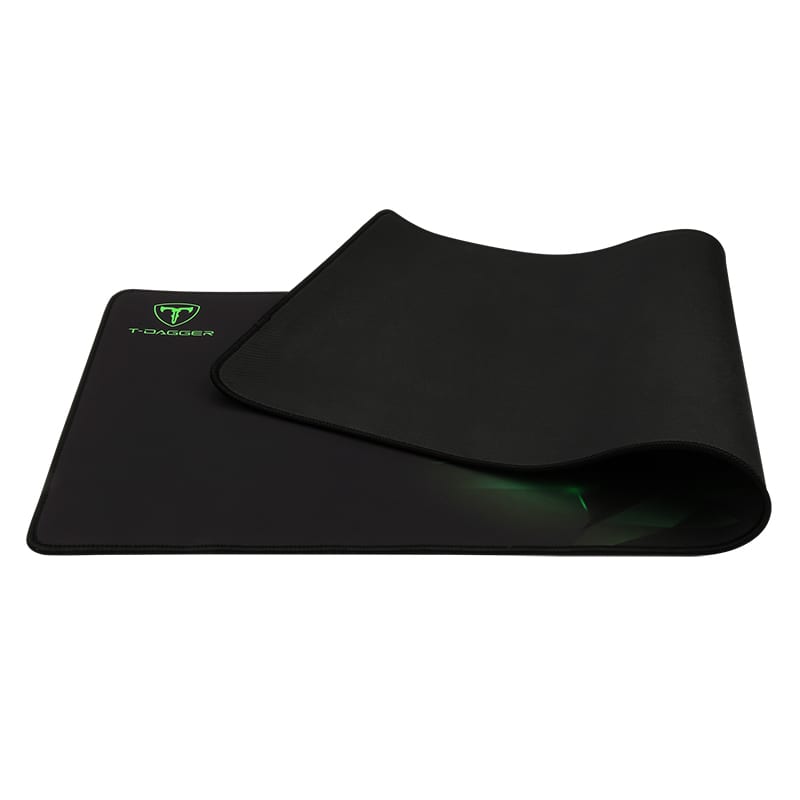 t-dagger-geometry-large-size-780mm-x-300mm-x-3mm|speed-design|printed-gaming-mouse-pad-black-and-green-1-image
