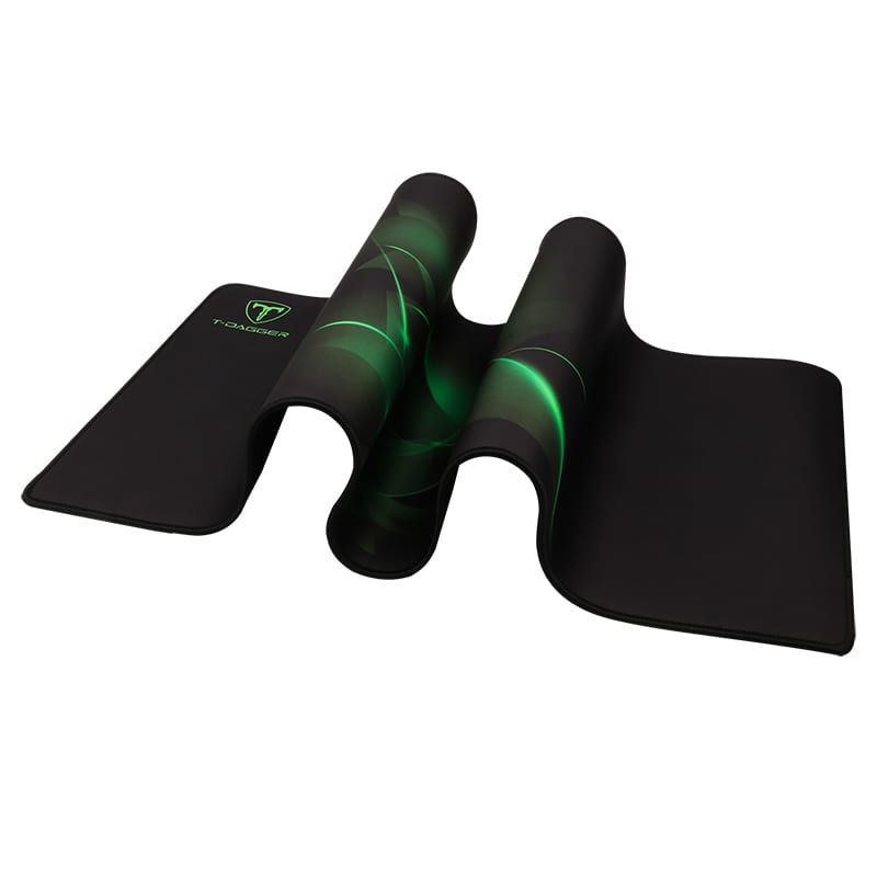 t-dagger-geometry-large-size-780mm-x-300mm-x-3mm|speed-design|printed-gaming-mouse-pad-black-and-green-8-image