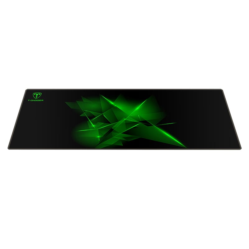 t-dagger-geometry-large-size-780mm-x-300mm-x-3mm|speed-design|printed-gaming-mouse-pad-black-and-green-4-image