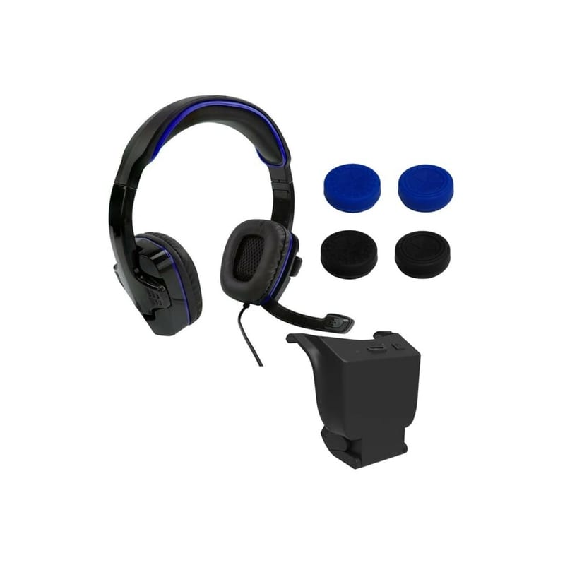 sparkfox-playstation-4-headset|high-capacity-battery|3m-braided-cable|thumb-grip-core-gamer-combo-1-image