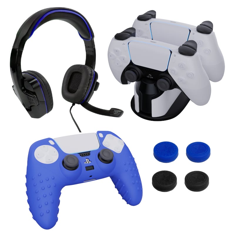 sparkfox-playstation-5-combo-gamer-pack-with-headset|grip-pack|controller-skin|charging-dock-1-image