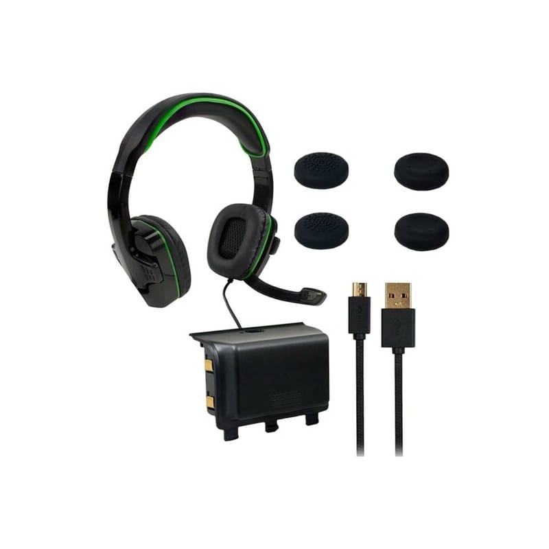 sparkfox-xbox-one-headset|high-capacity-battery|3m-braided-cable|thumb-grip-core-gamer-combo-1-image